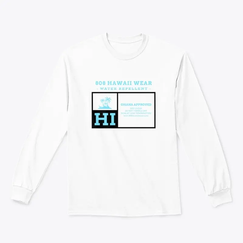 808 Hawaii Wear Blue Graphic T-Shirts